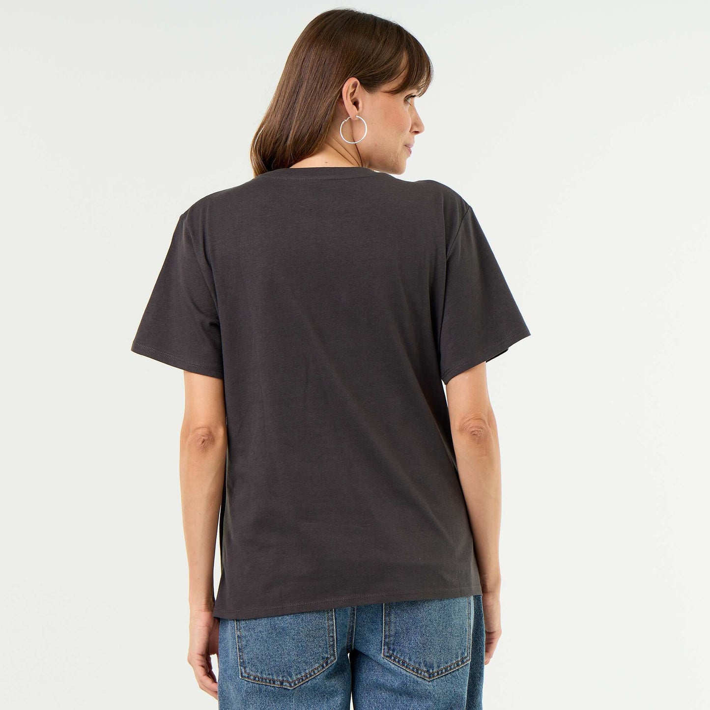 Printed maternity t-shirt GREY