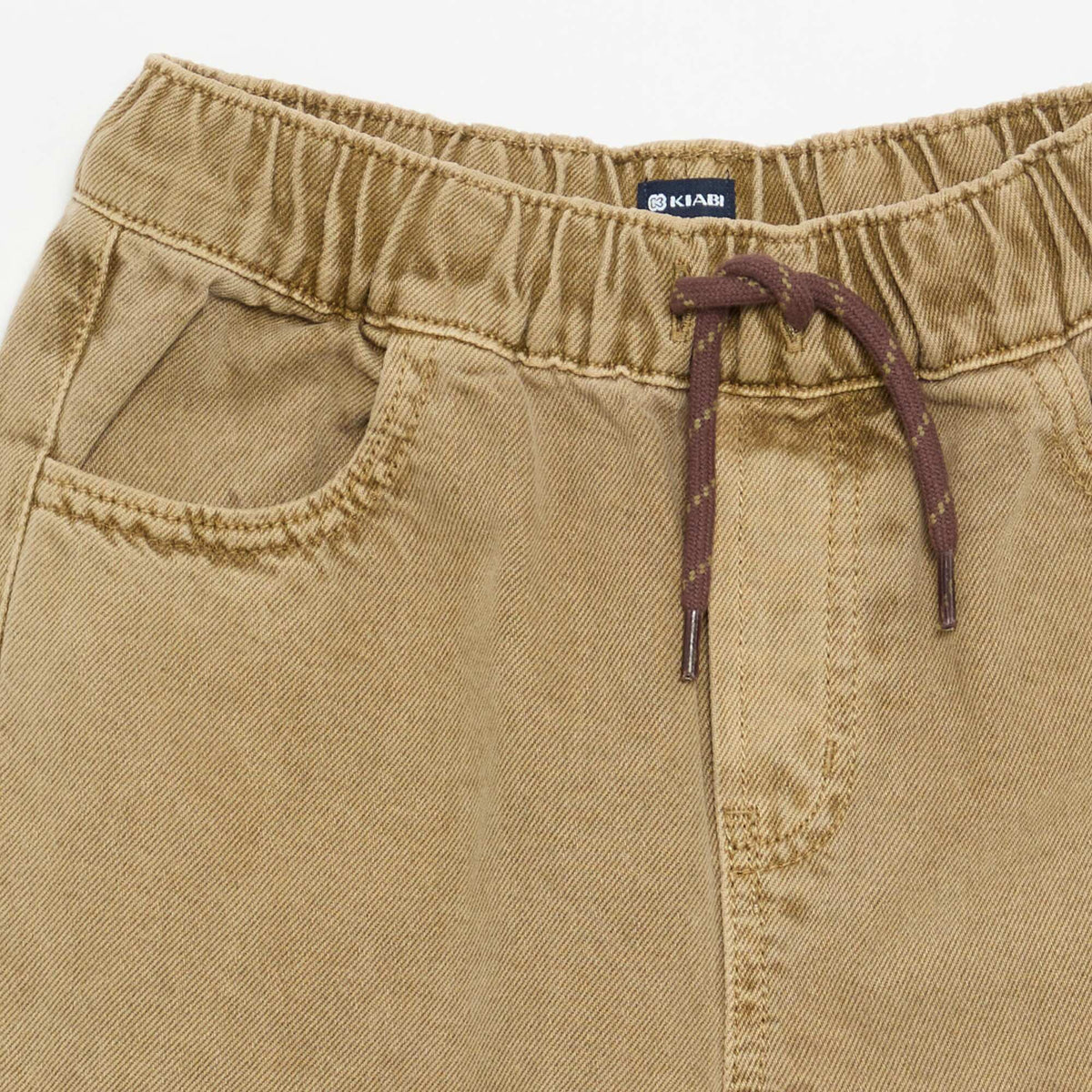 Solid Wide-Leg Trousers BEIGE