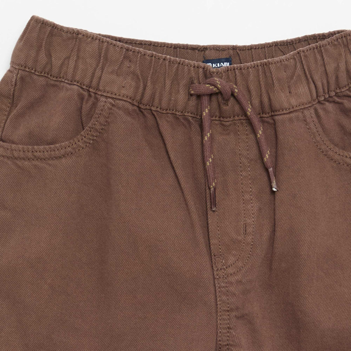 Solid Wide-Leg Trousers BROWN