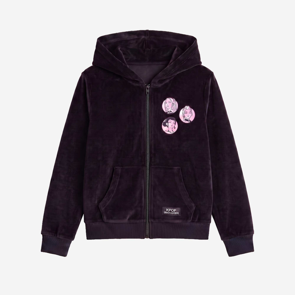 'K-Pop Demon Hunters' 2-Piece Tracksuit Set BLACK