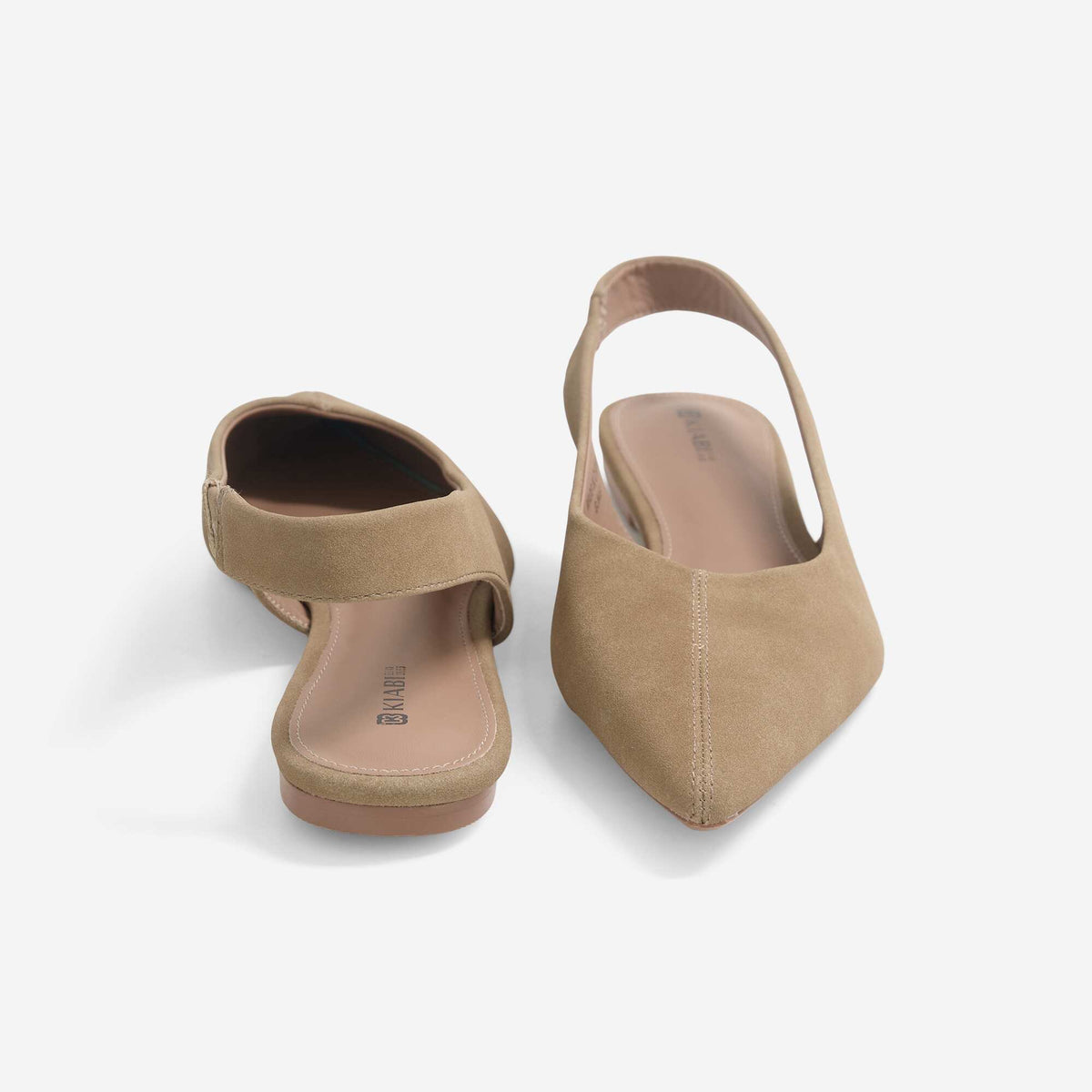 Solid Slingback Ballet Flats BROWN
