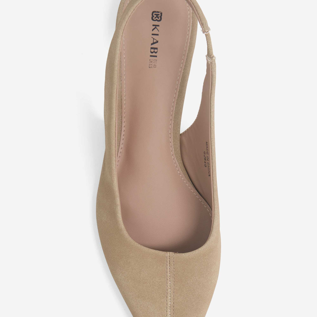 Solid Slingback Ballet Flats BROWN