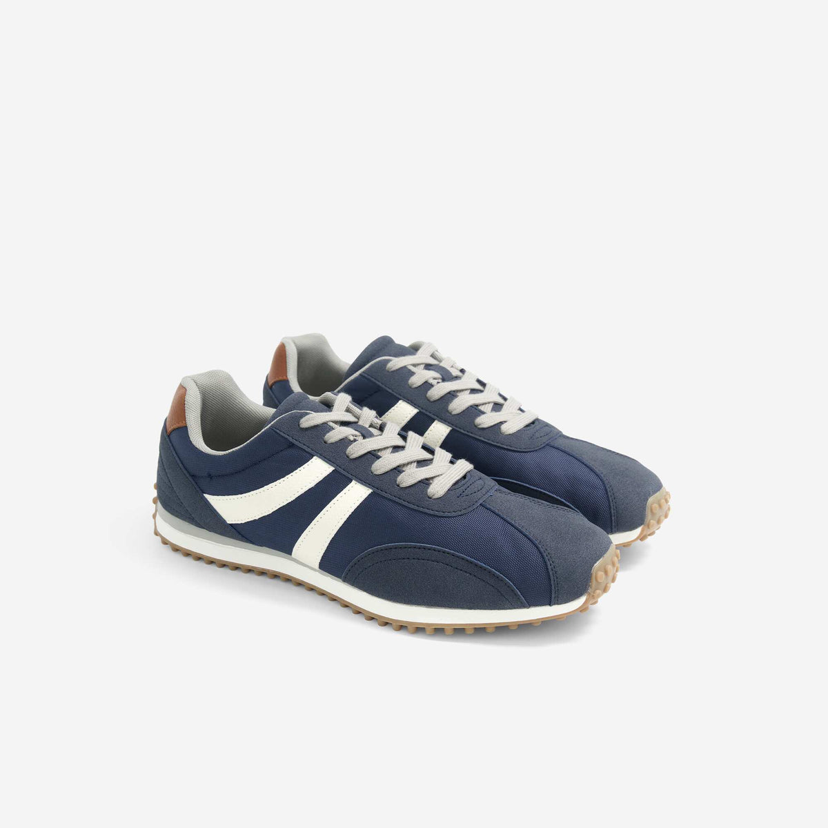 Two-Tone Lace-Up Sneakers BLUE