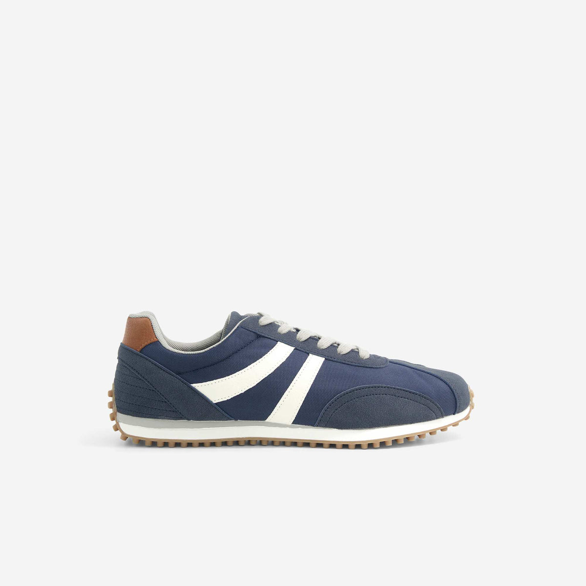 Two-Tone Lace-Up Sneakers BLUE