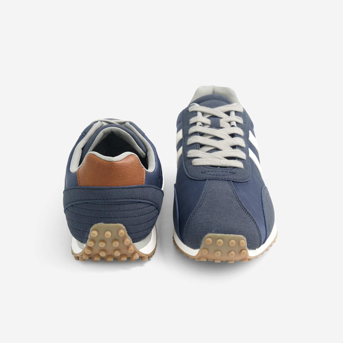 Two-Tone Lace-Up Sneakers BLUE
