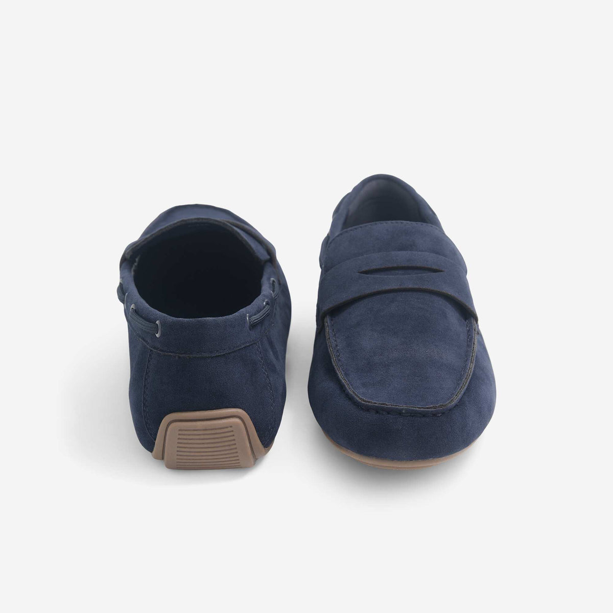 Faux Suede Boat Shoes BLUE