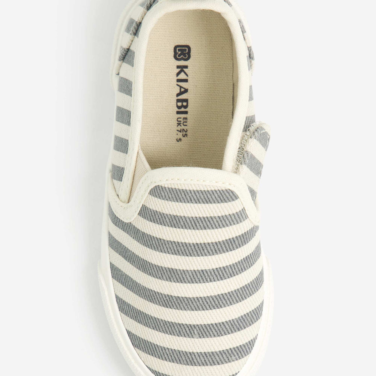 Patterned Slip-On Sneakers with Hook-and-Loop Straps BLUE