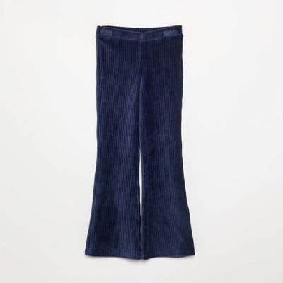 Solid Corduroy Trousers BLUE