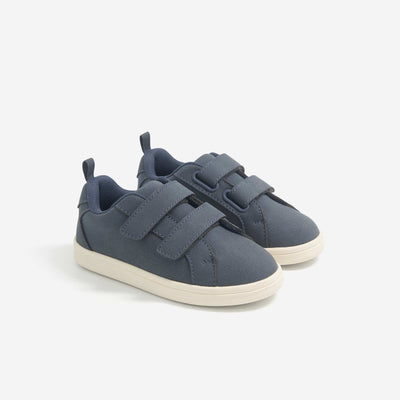 Low-top Sneakers with Hook-and-Loop Straps BLUE