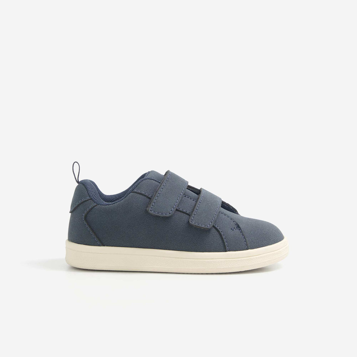 Low-top Sneakers with Hook-and-Loop Straps BLUE