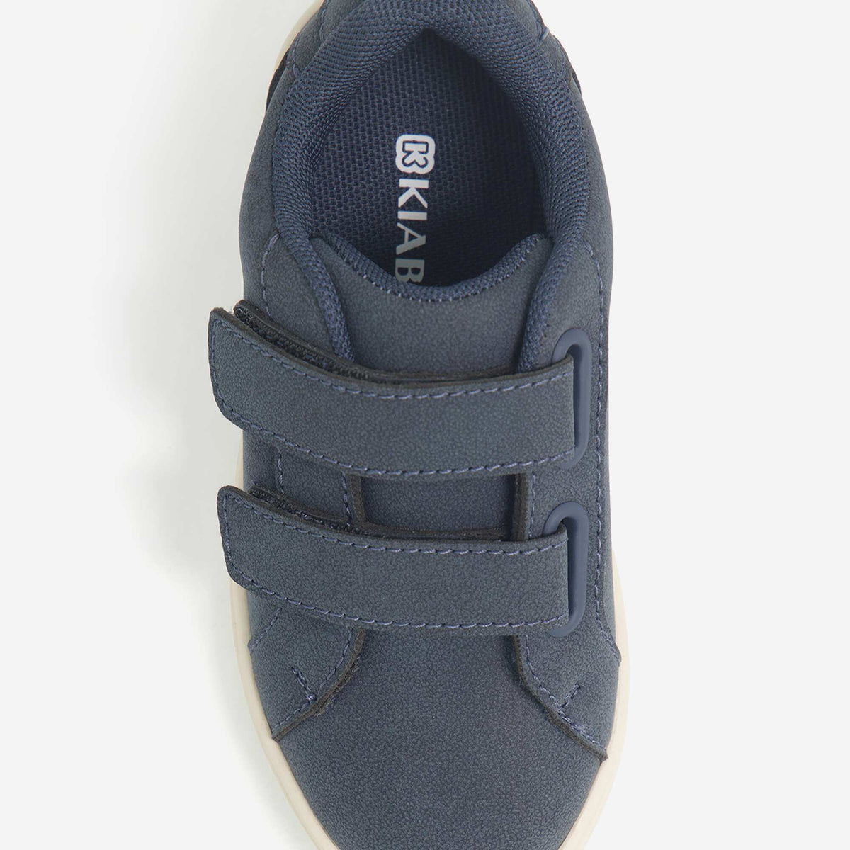 Low-top Sneakers with Hook-and-Loop Straps BLUE