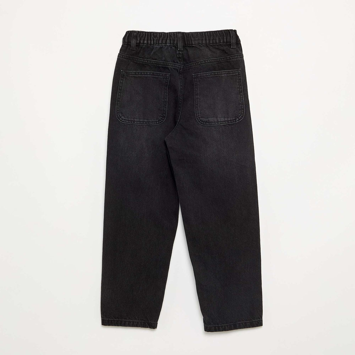 Loose-fit denim pants BLACK