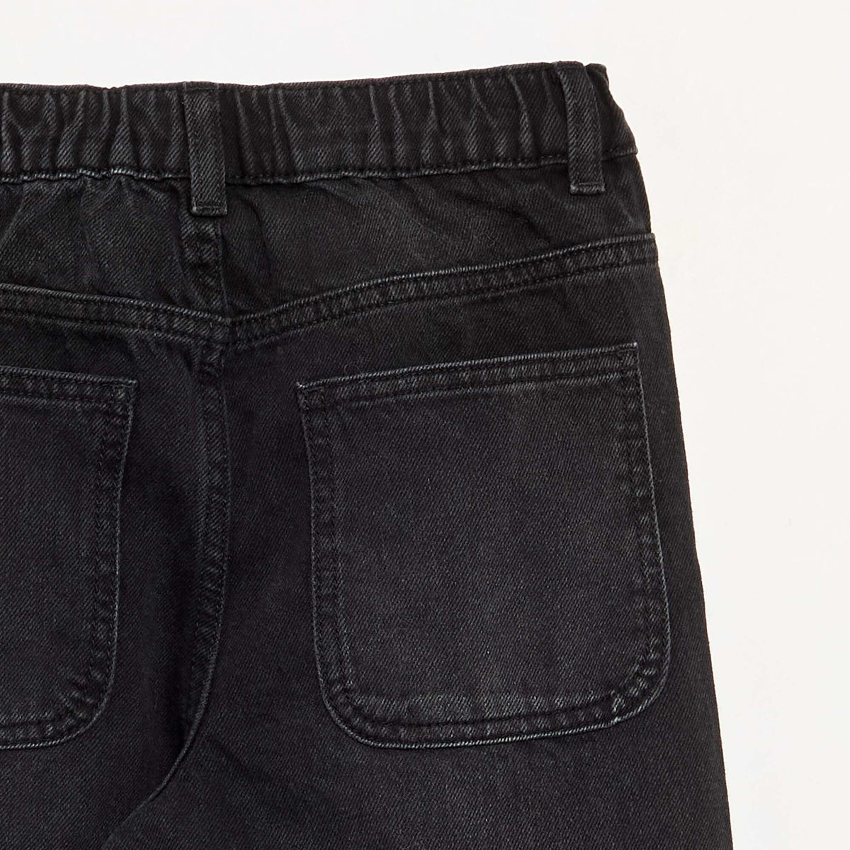 Loose-fit denim pants BLACK