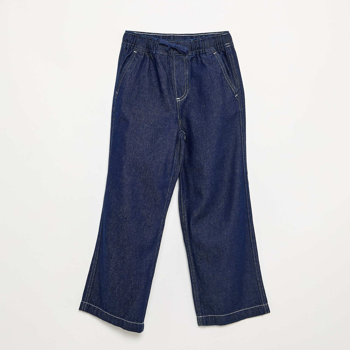Wide-leg denim pants BLUE