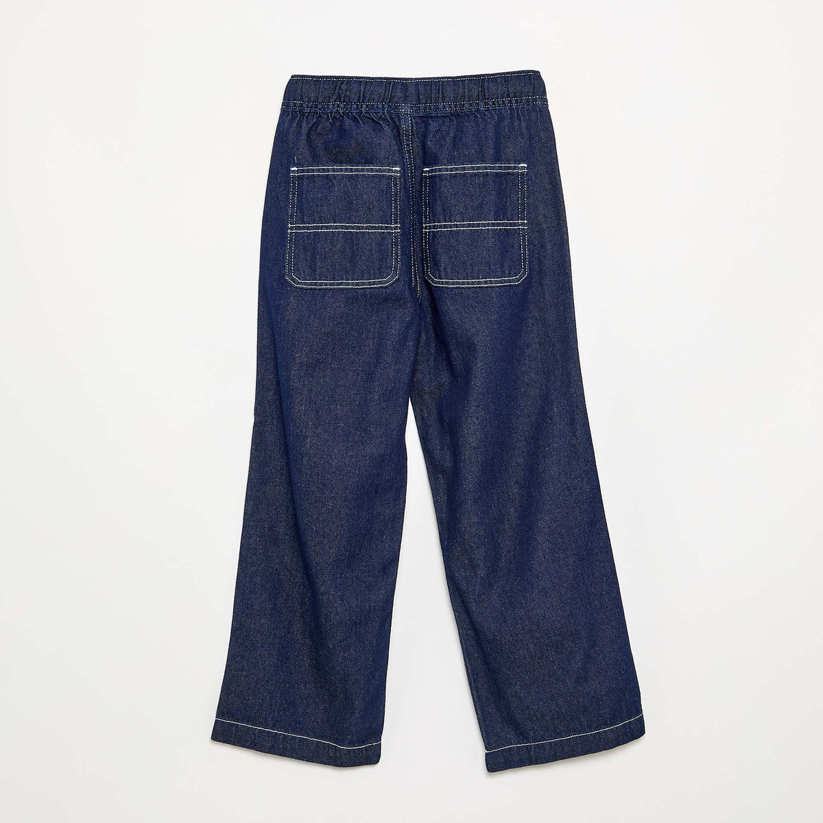 Wide-leg denim pants BLUE