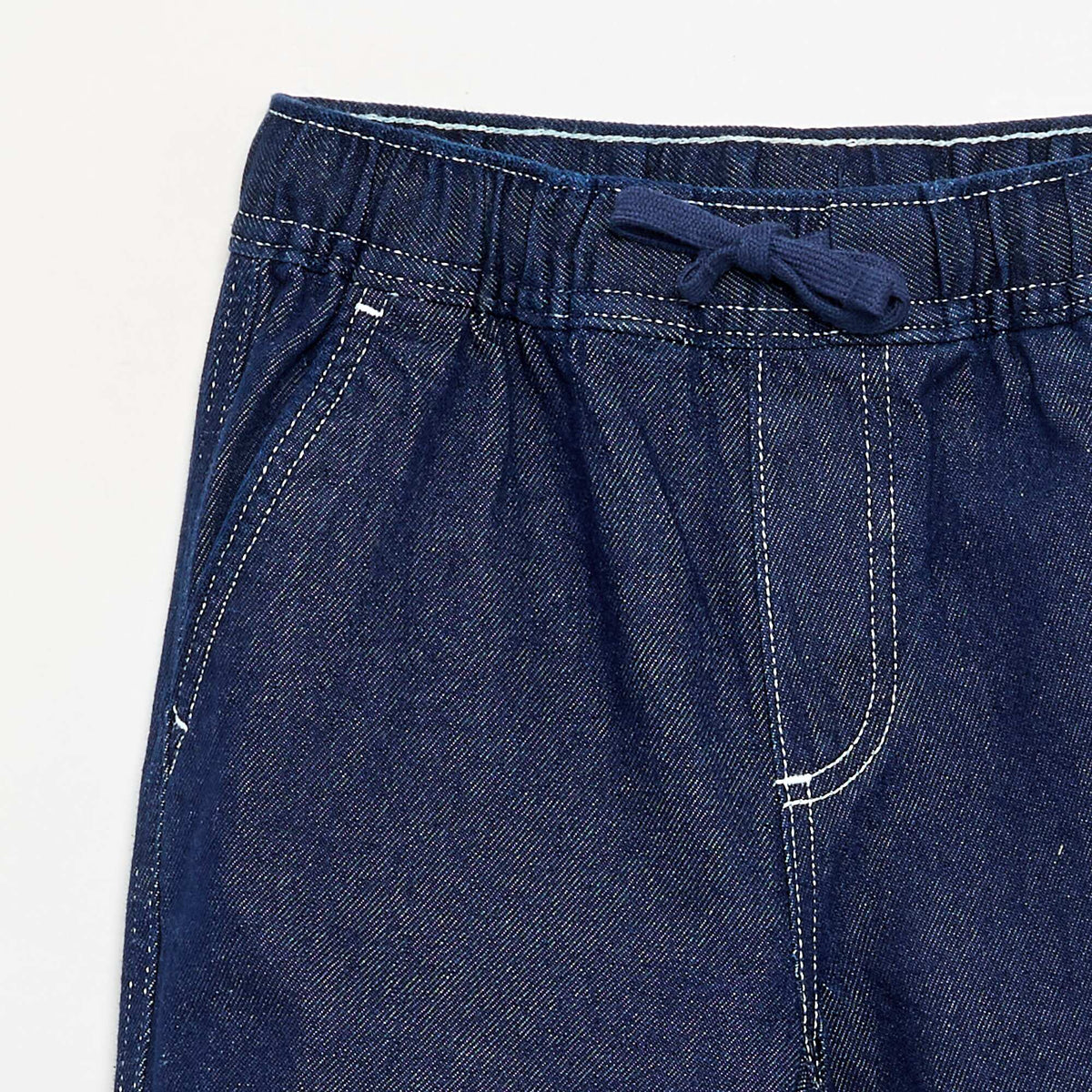 Wide-leg denim pants BLUE