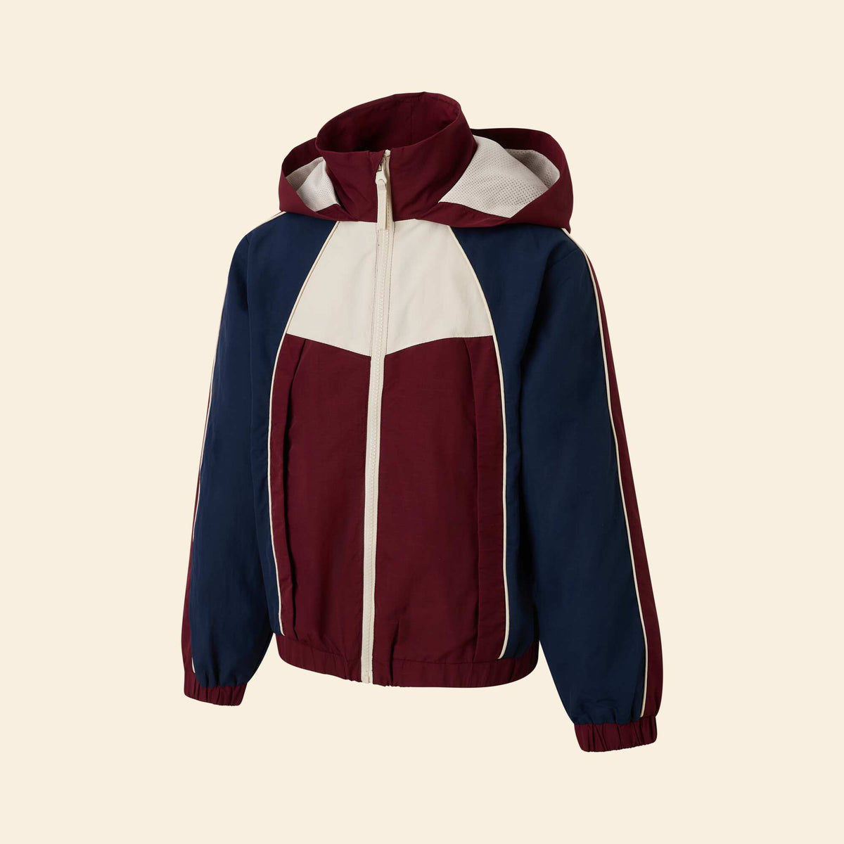 Hooded sports jacket - ekstract RED