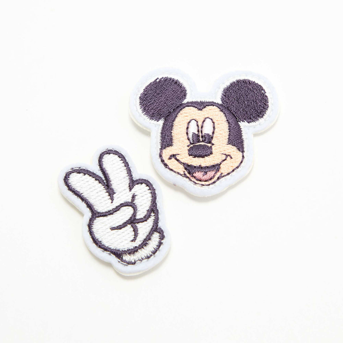 Set of 2 'Disney' Slip-On Patches for Hook-and-Loop Sneakers BEIGE