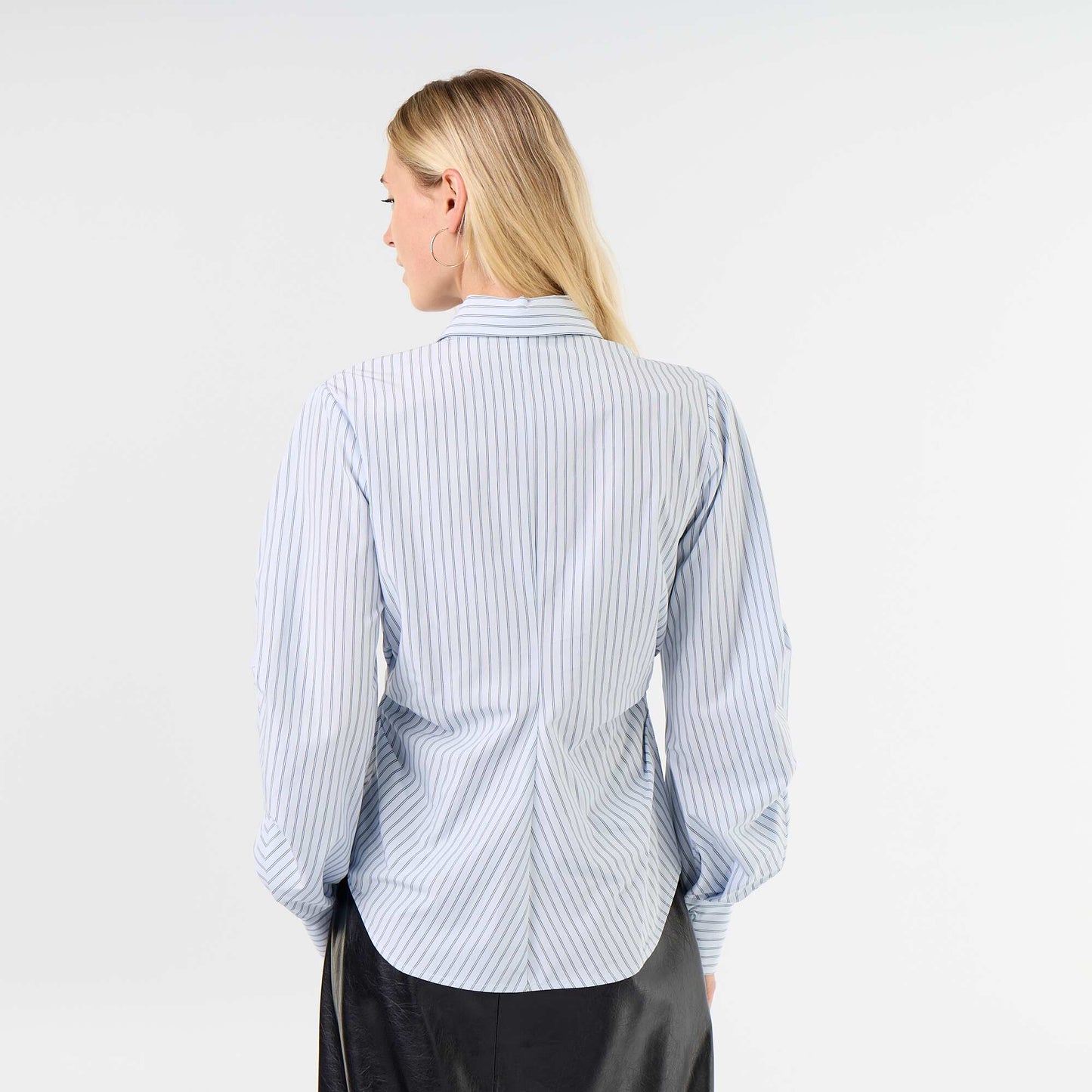 Stylish Front-Fitted Shirt BLUE