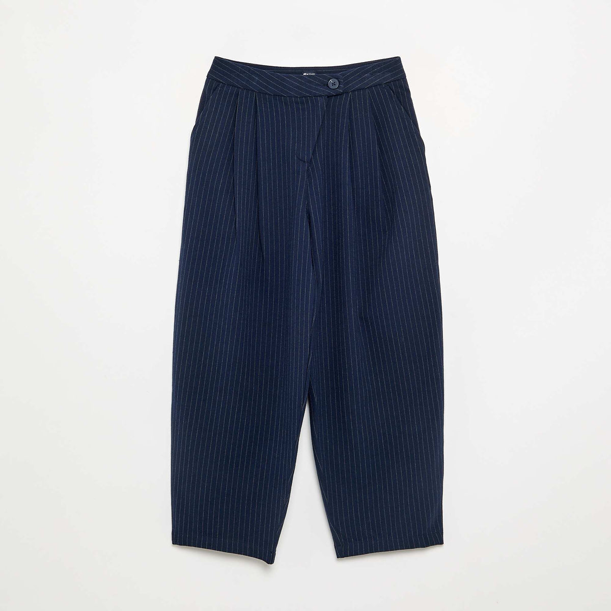 Wide flannel trousers BLUE