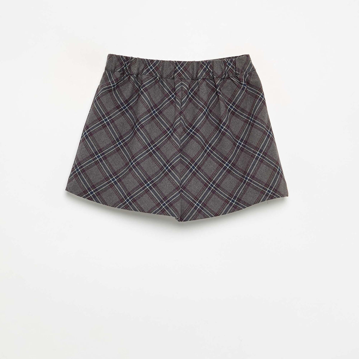 Plaid Skort GREY