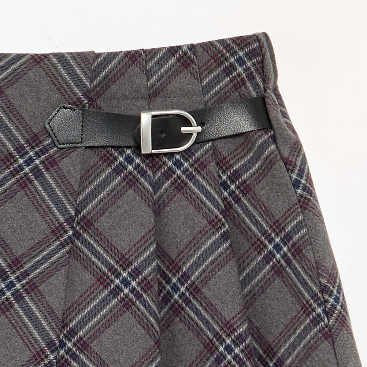 Plaid Skort GREY