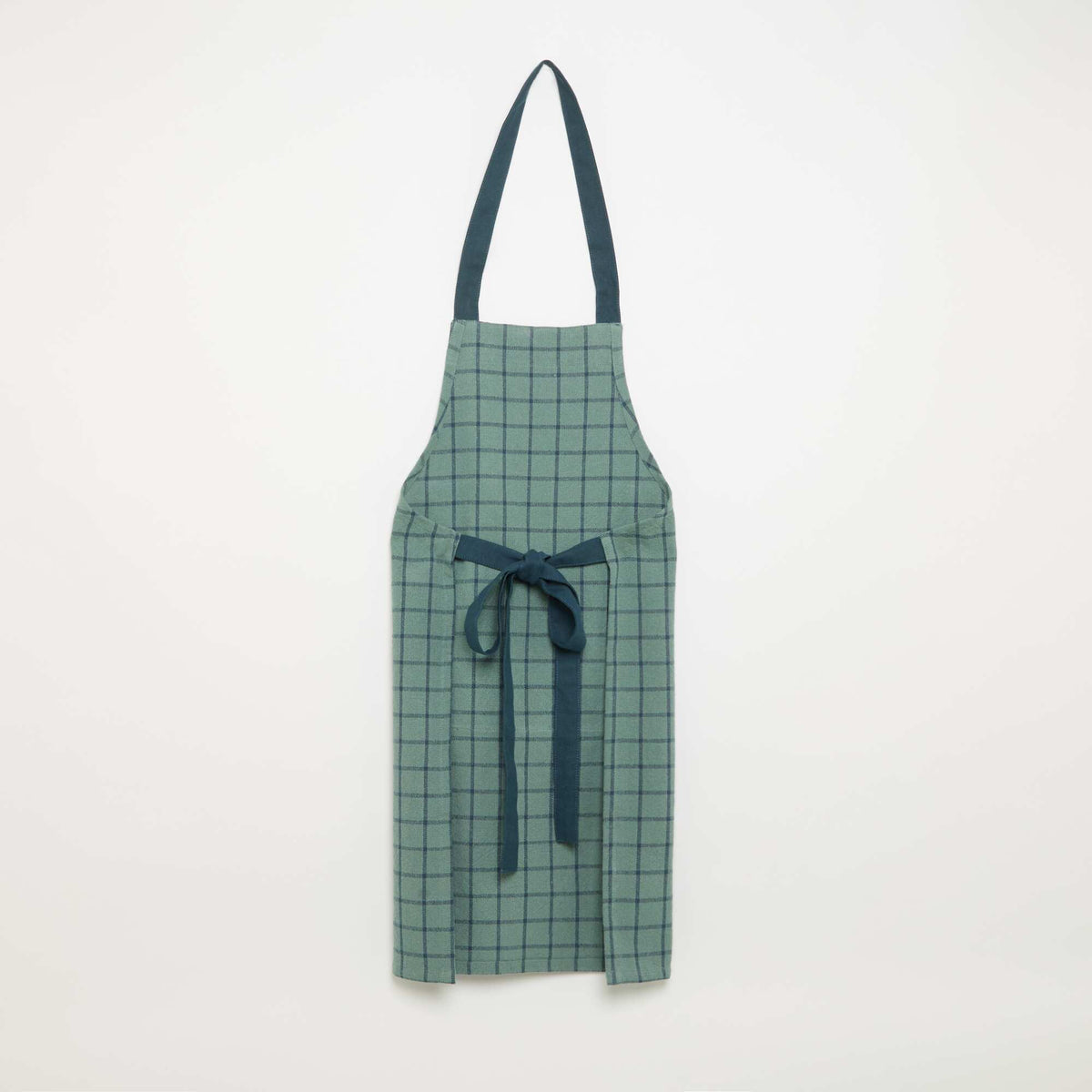 Checked Kitchen Apron - KIABI Home BLUE