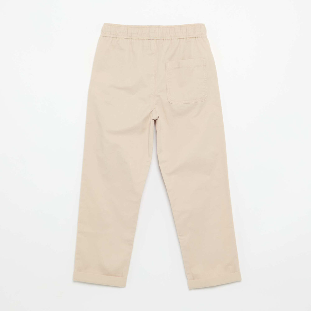 Lightweight Solid Trousers BEIGE