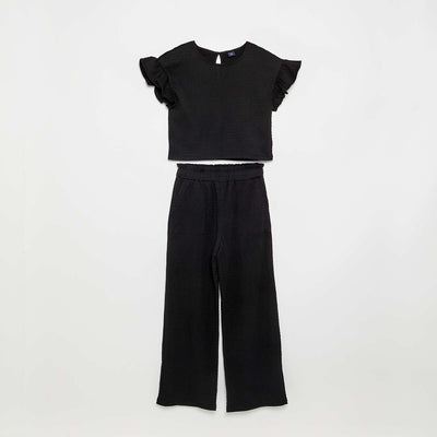 2-piece set - T-shirt + trousers BLACK