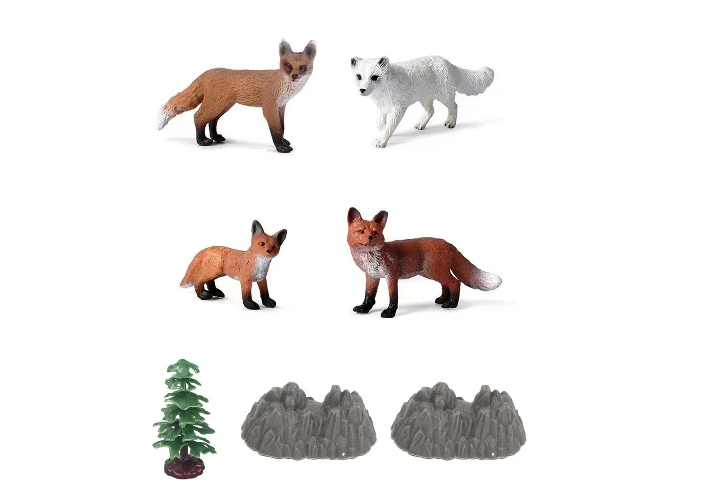 Galaxy 7-Piece Fox Toy Set