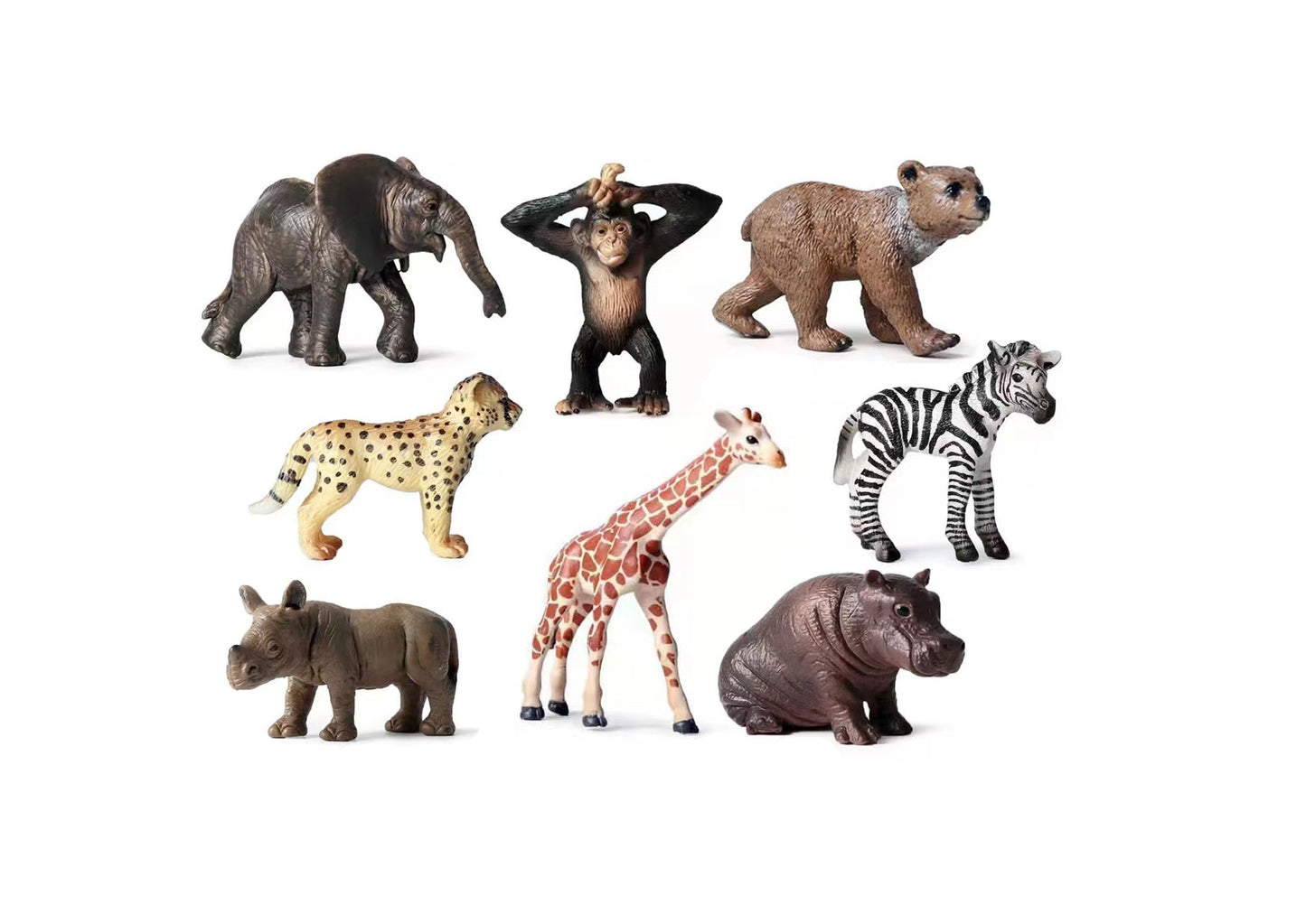 Galaxy 4 Wild Animals Toy Set