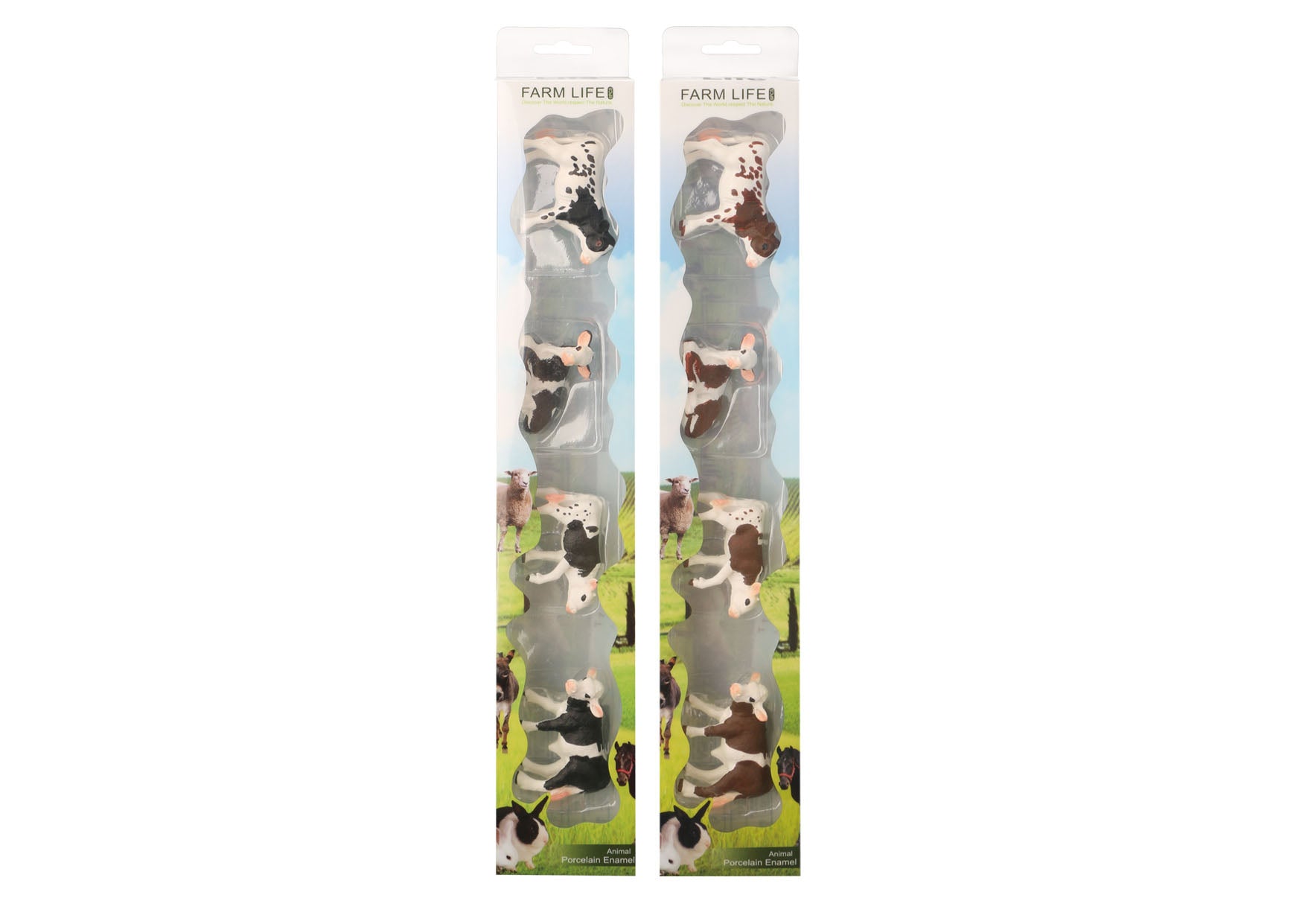 Galaxy Set of 4 Realistic Cow Figurines
