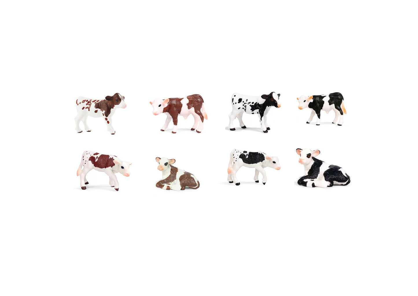 Galaxy Set of 4 Realistic Cow Figurines