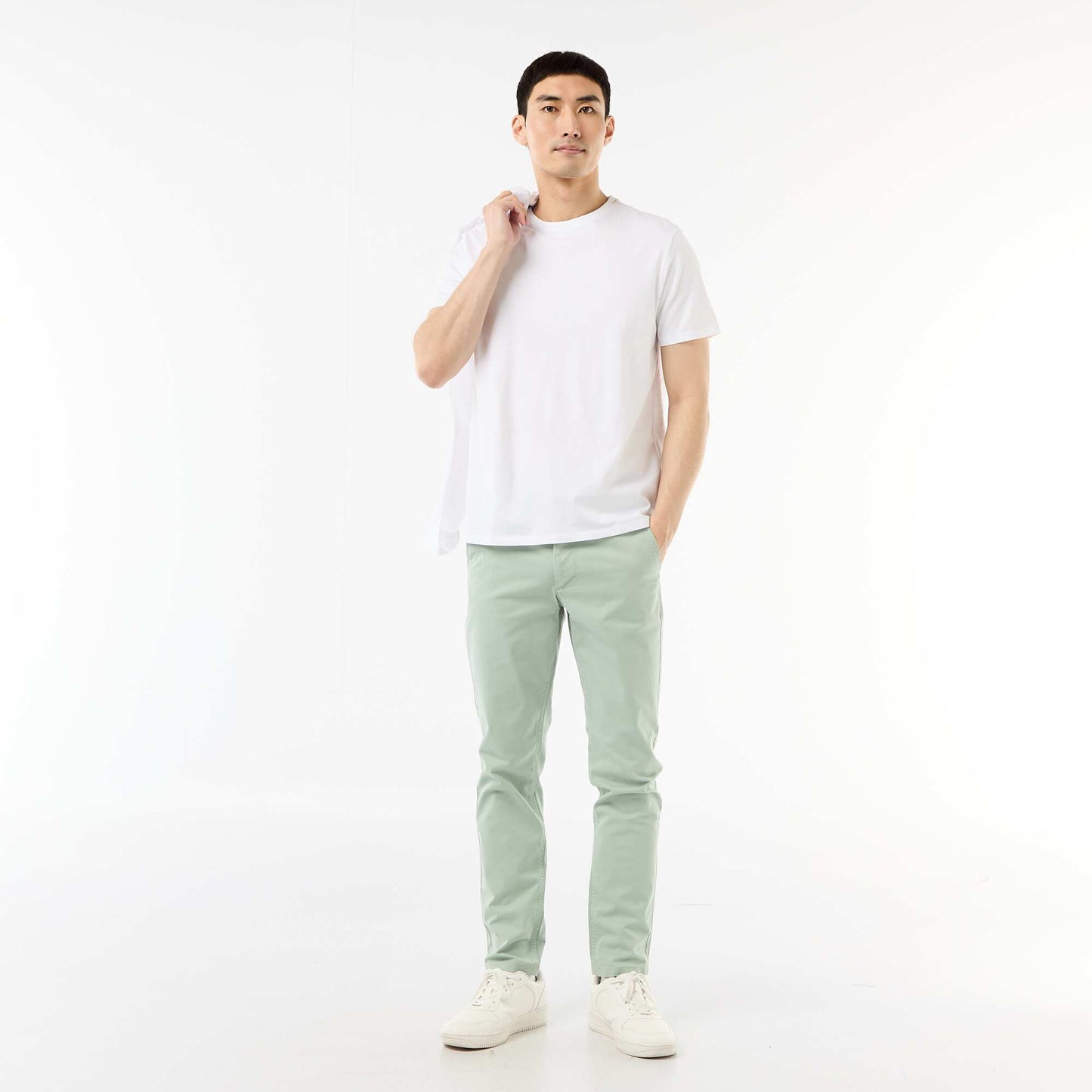Slim-fit chinos GREEN