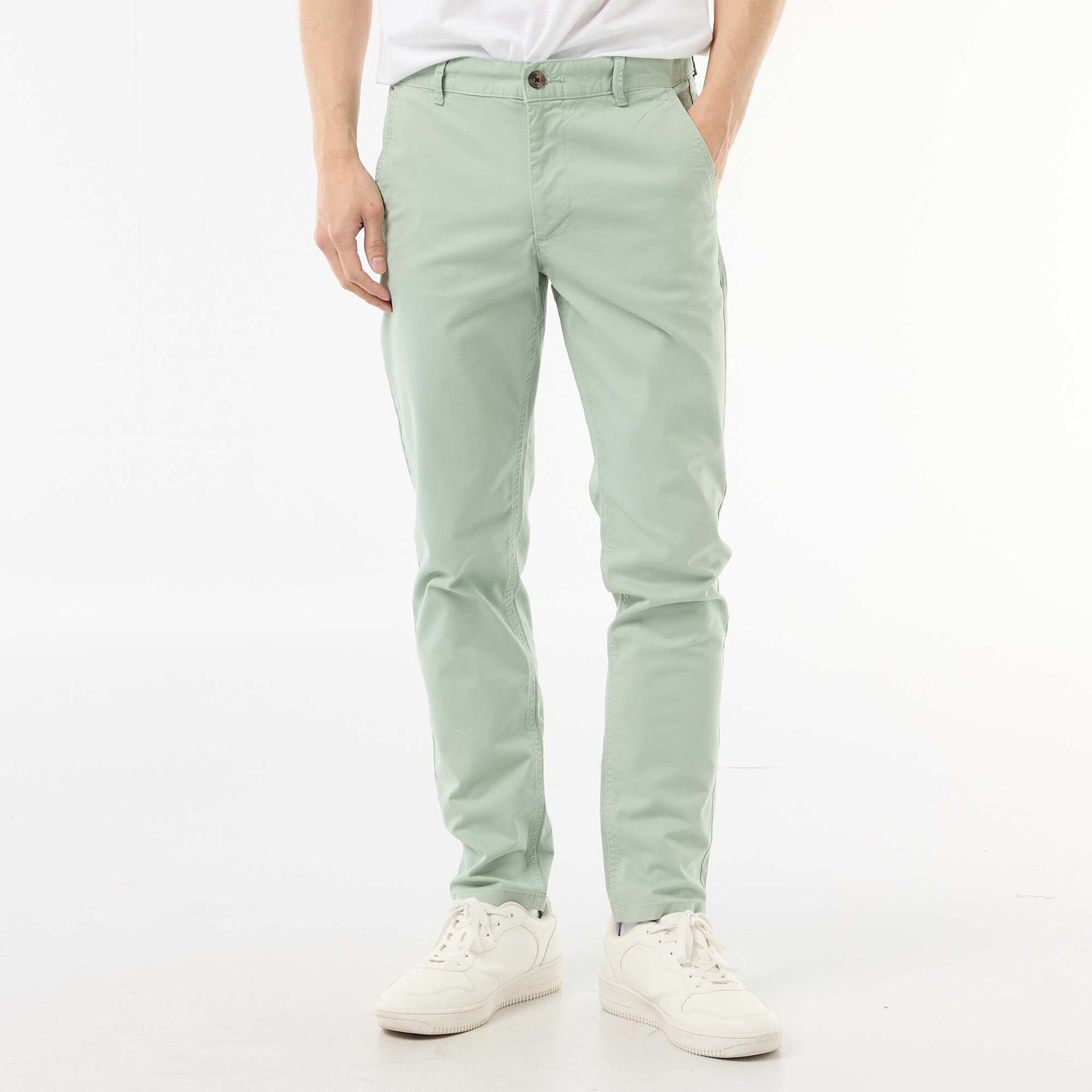 Slim-fit chinos GREEN