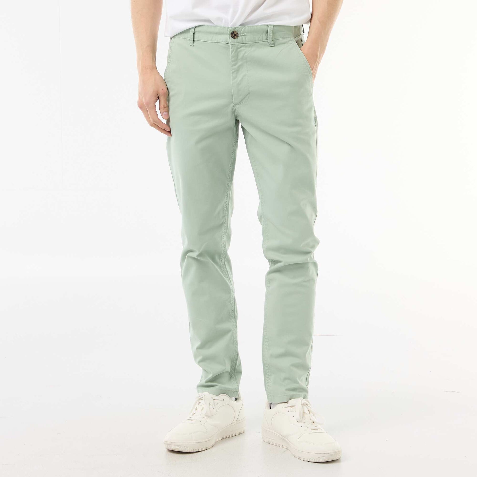 Slim-fit chinos GREEN