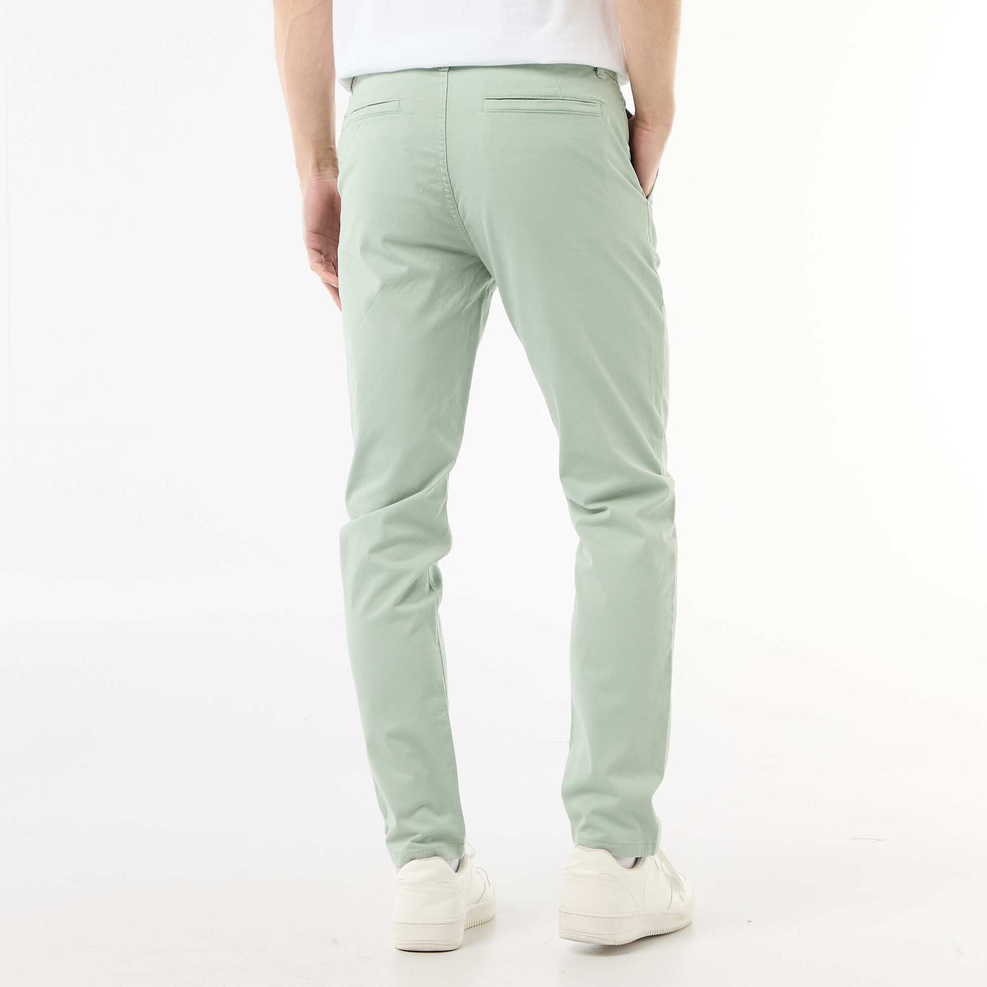 Slim-fit chinos GREEN