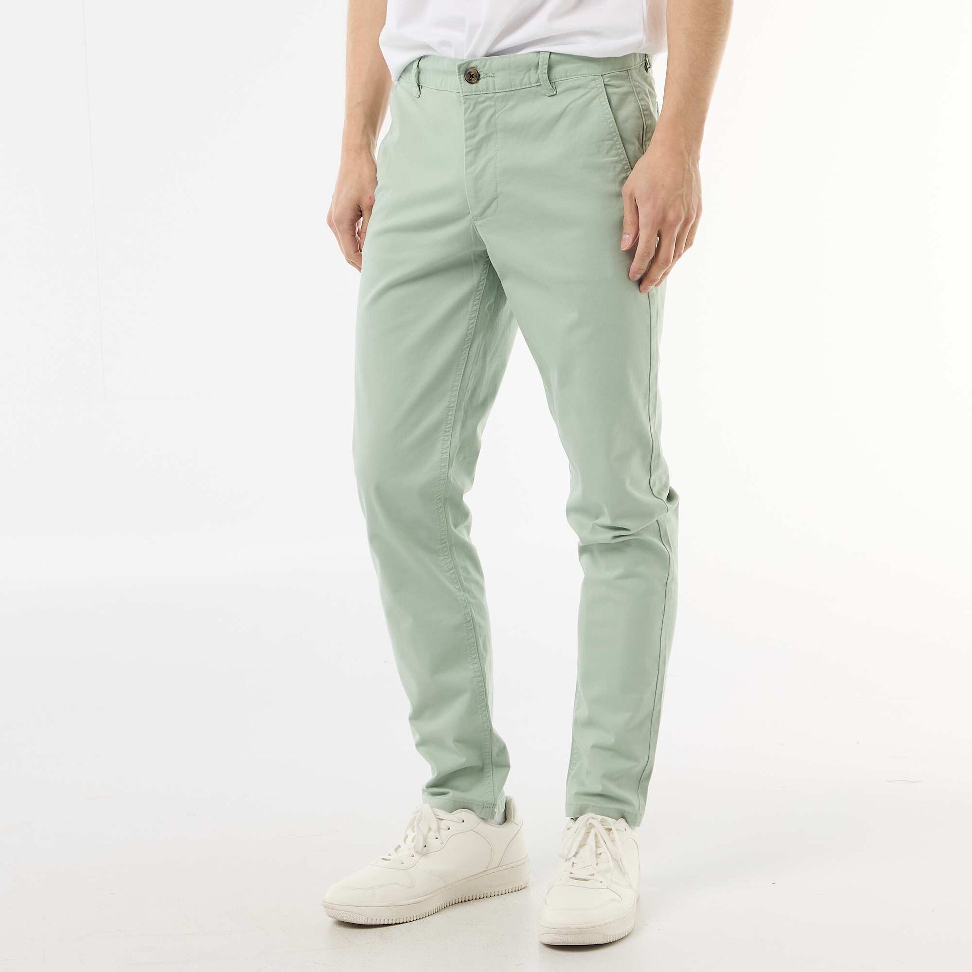 Slim-fit chinos GREEN