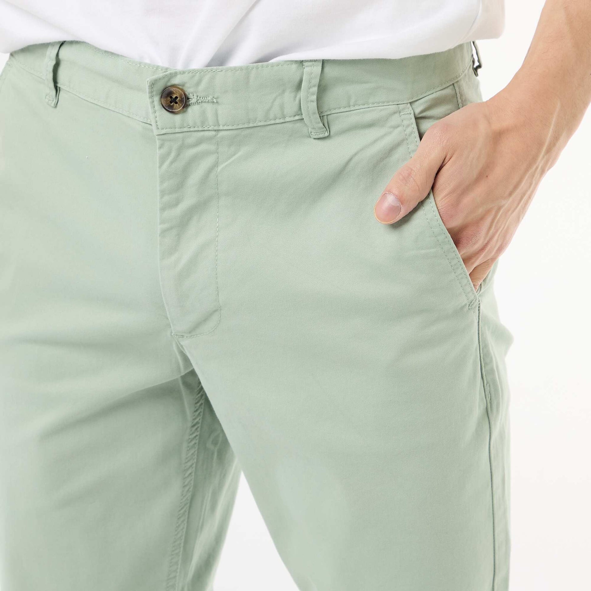 Slim-fit chinos GREEN