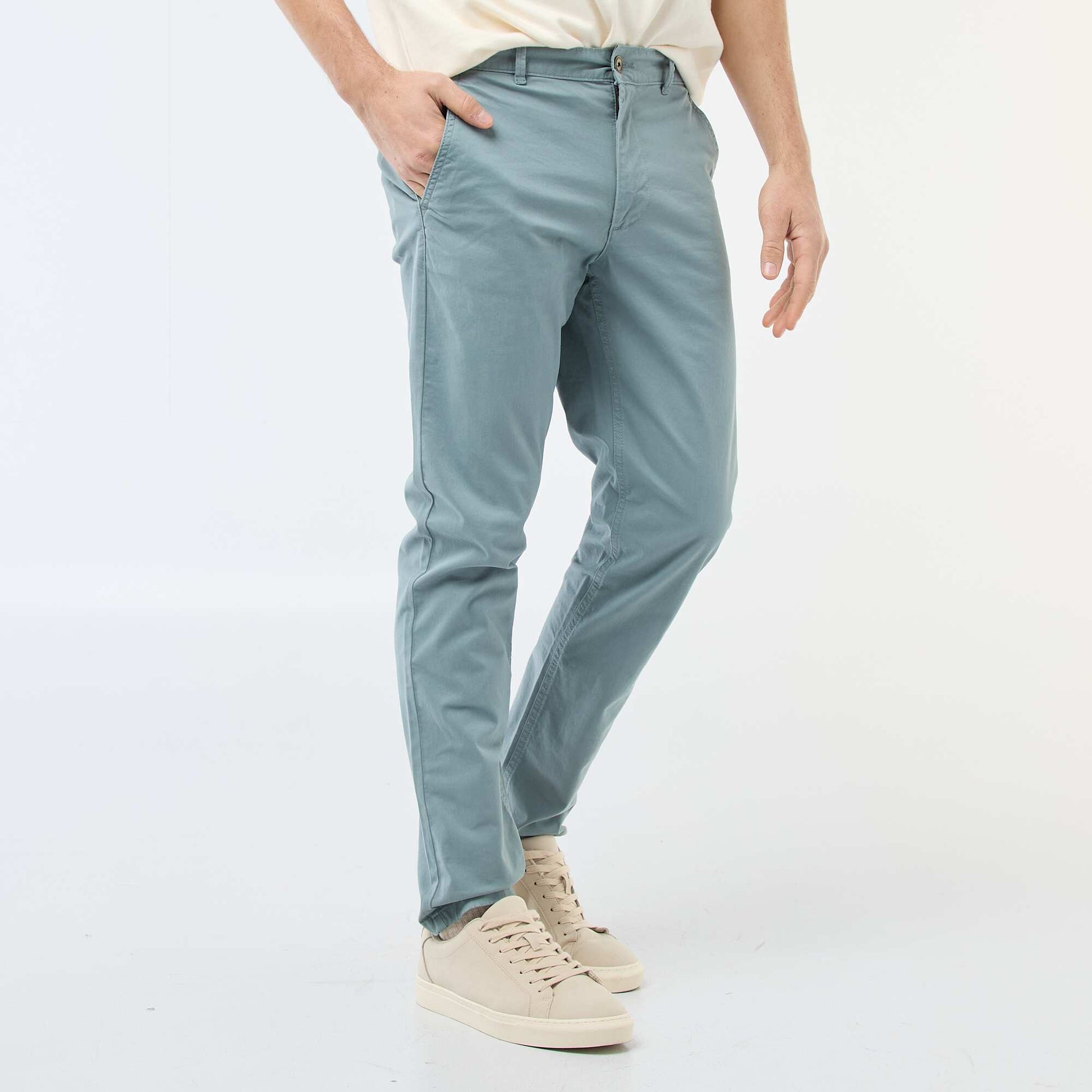 Slim-fit chinos BLUE