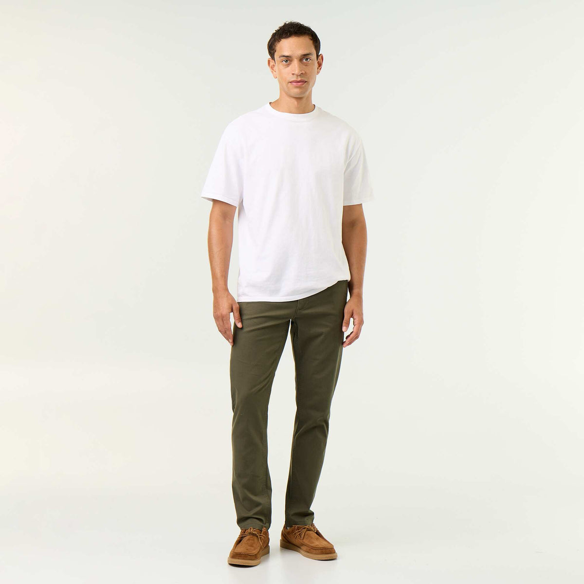 Slim-fit chinos GREEN