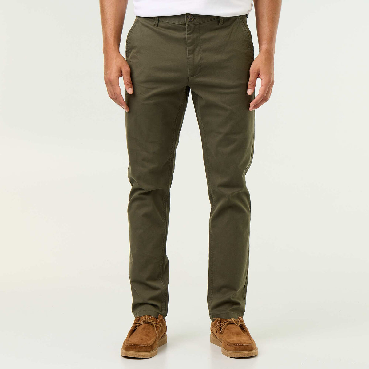 Slim-fit chinos GREEN