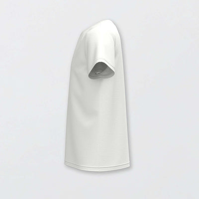 Basic plain jersey T-shirt white