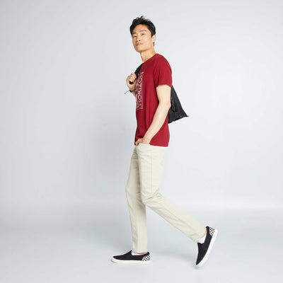 Slim 5-pocket chinos - L32 MOON GRAY