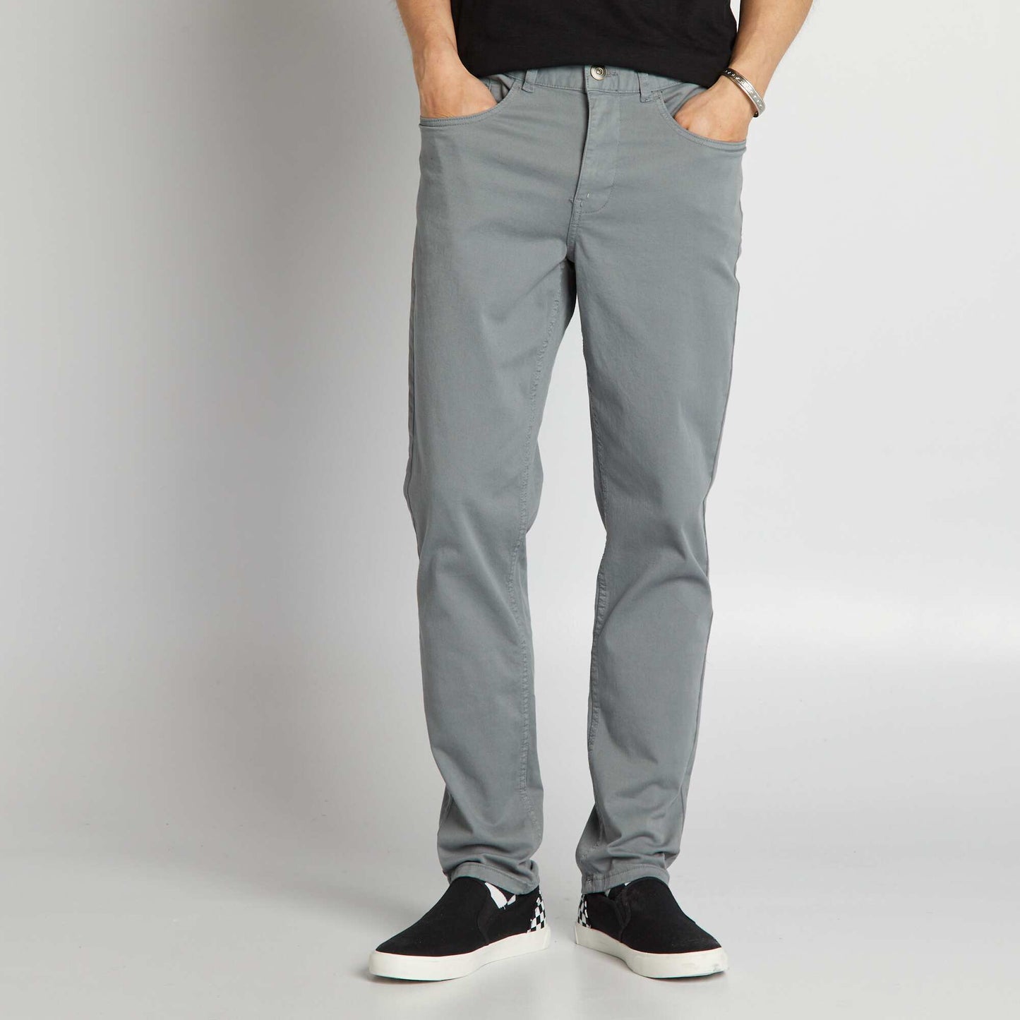 Slim 5-pocket chinos - L32 BLUE