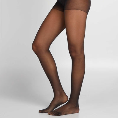 Pack of 2 pairs of 20D voile tights Black