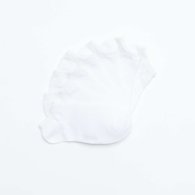 Pack of 7 invisible socks WHITE