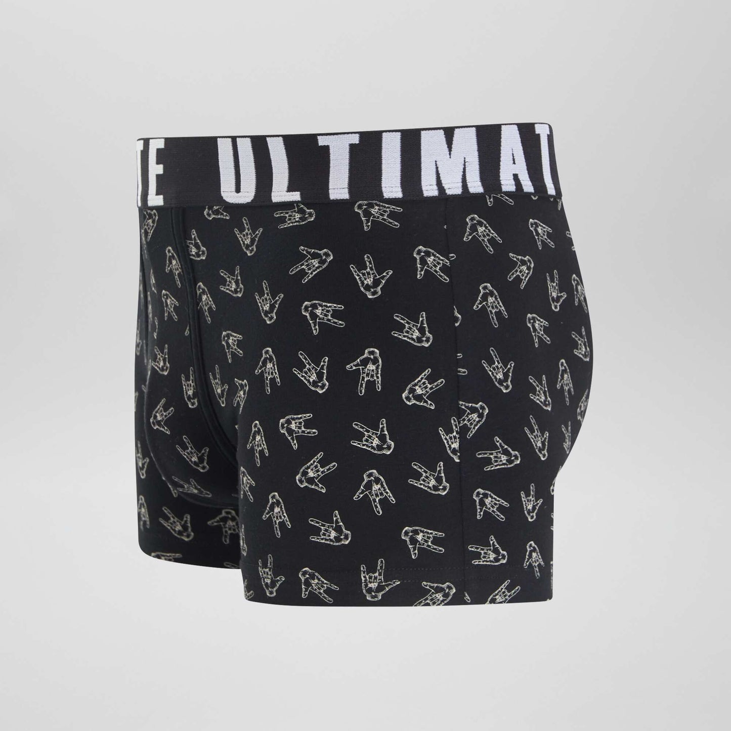 Pack of 3 patterned boxer shorts BLACK