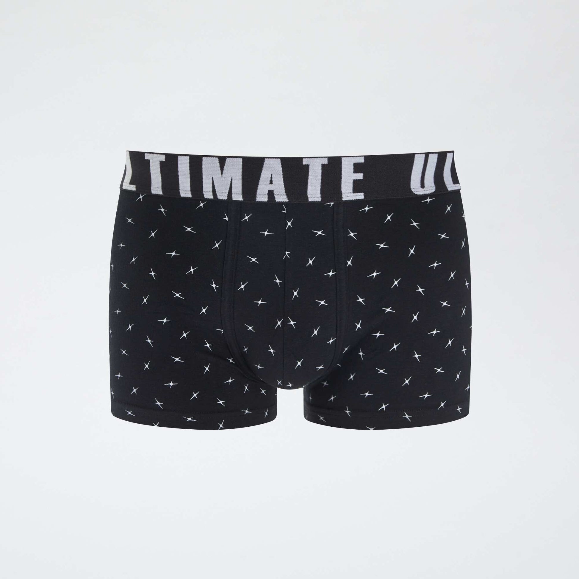 Pack of 3 patterned boxers BLACK