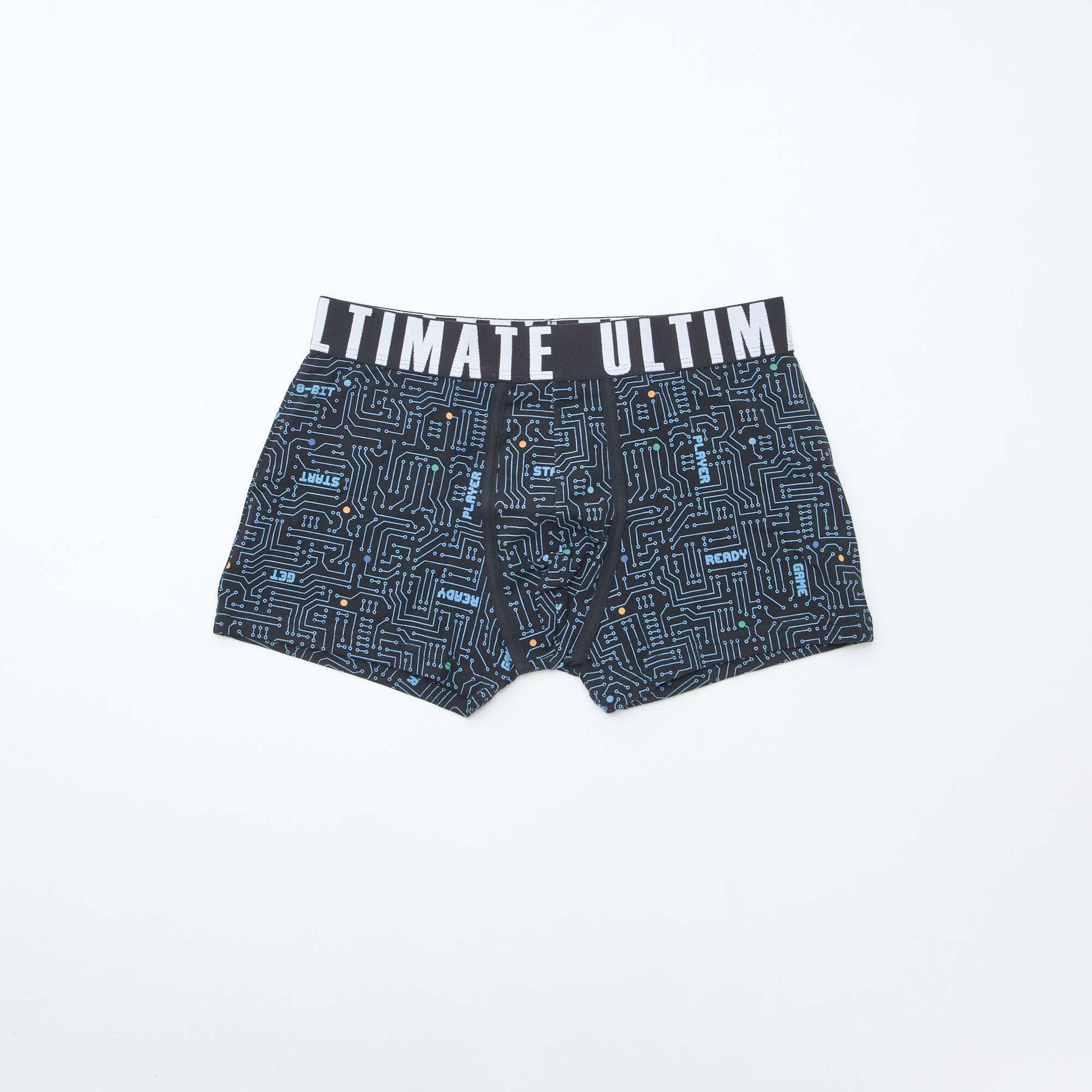 Pack of 3 patterned boxers BLUE